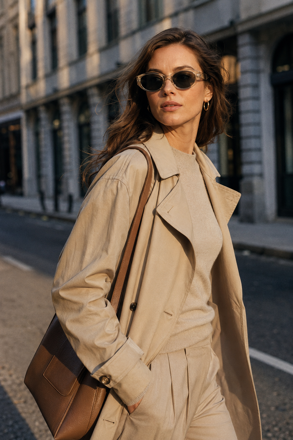 Champagne Oval Sunglasses - Image 3