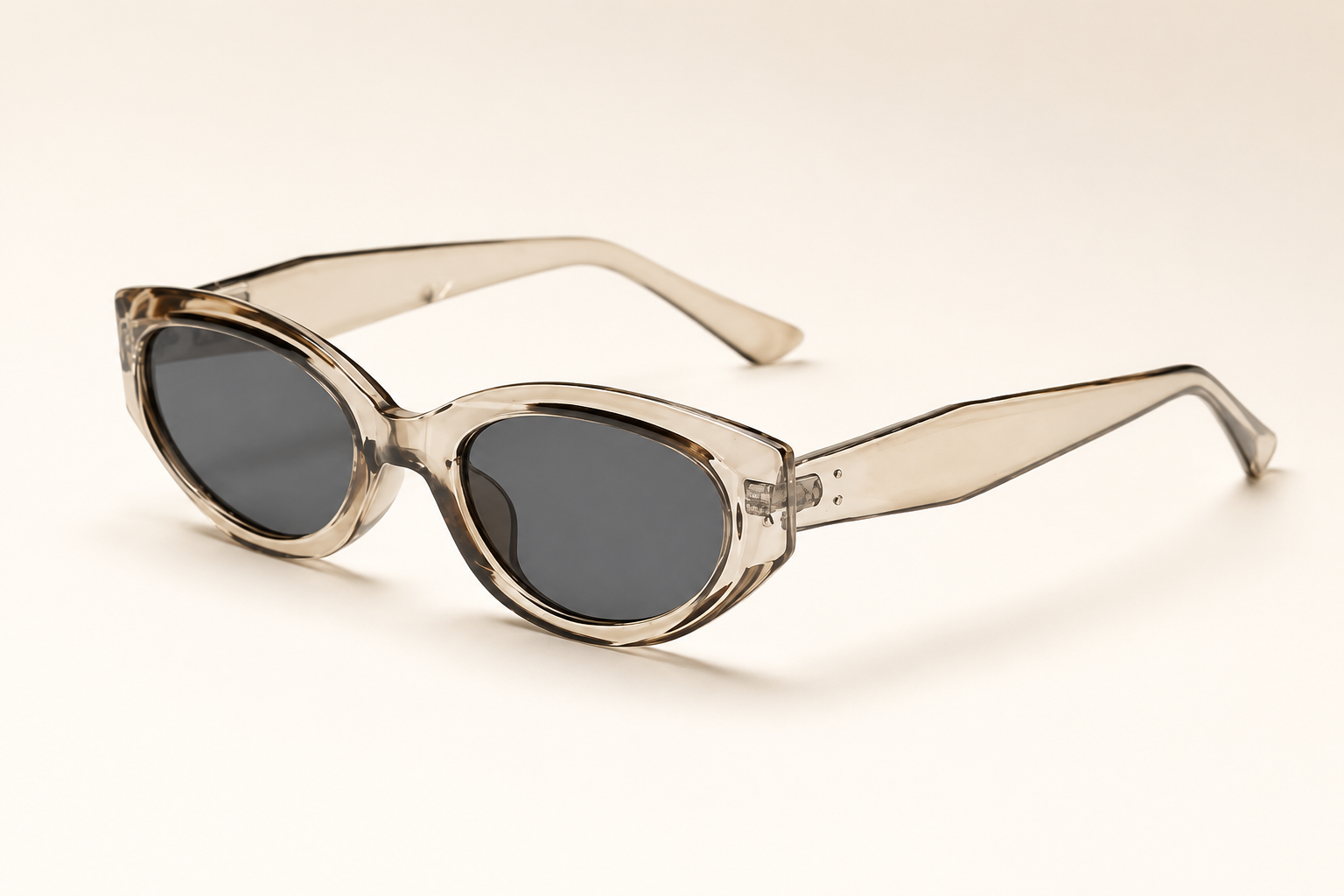 Champagne Oval Sunglasses